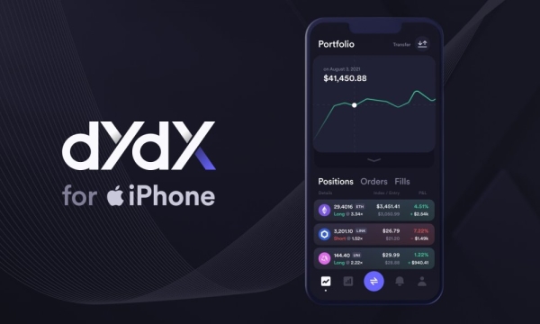 dYdX запускает мобильное приложение DeFi для Apple iOS