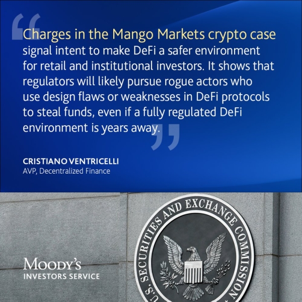 Moody’s: «Регуляторные меры против эксплойтера Mango Markets — победа для DeFi»