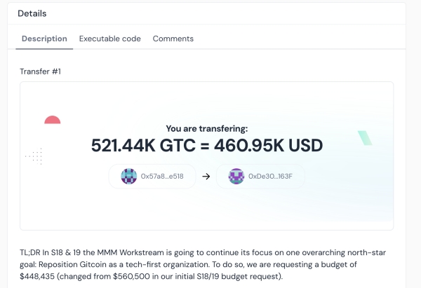 Gitcoin облажался с переводом, отправив 460 тысяч долларов на невозвратный адрес
