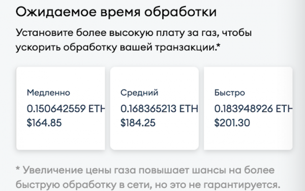 Из-за роста Ethereum до $1100 стоимость сделки на Uniswap превысила $200 