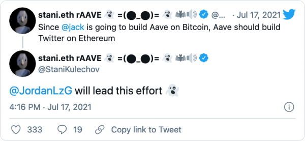 Основатель Aave хочет построить «Твиттер на Ethereum»